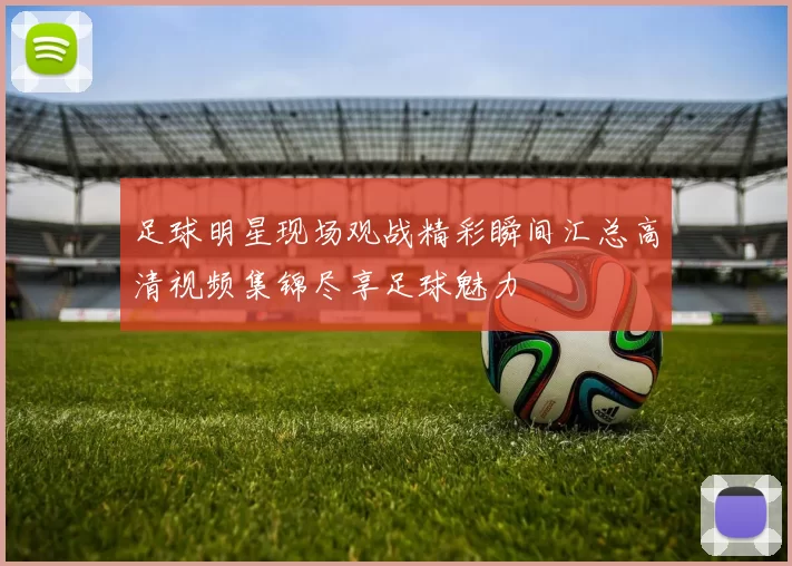 足球明星现场观战精彩瞬间汇总高清视频集锦尽享足球魅力